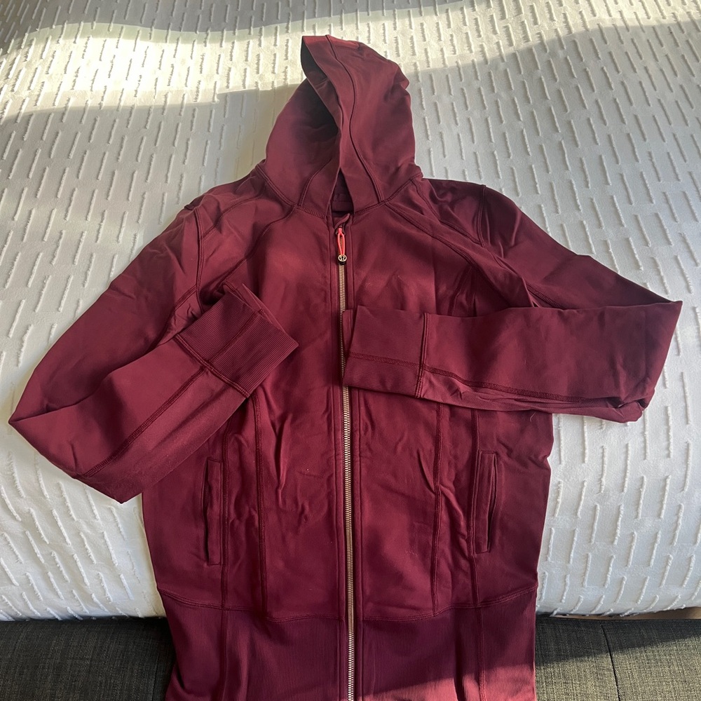Lululemon Define Maroon Hooded Jacket